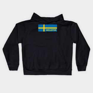Skellefteå City in Swedish Flag Kids Hoodie
